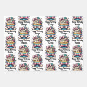 Niedlicher Whimsischer Personalisierter Cupcake Ge Geschenkpapier Set (Vorderseite 2)