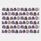 Niedlicher Whimsischer Personalisierter Cupcake Ge Geschenkpapier Set (Vorderseite)