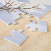 Niedlicher Whimsischer Raccoon Weihnachten Persona Puzzle (Seite)