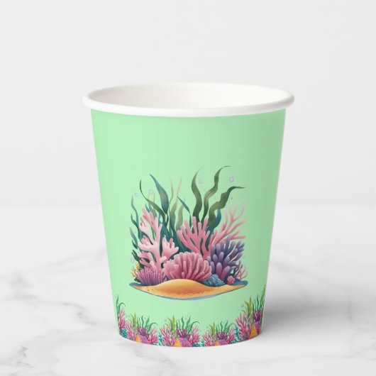 Niedlicher Whimsischer Seelöwe Foto Geburtstag Pappbecher (Rückseite)