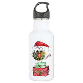 Niedlicher Whimsischer Weihnachtsbird Edelstahlflasche