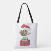 Niedlicher Whimsischer Weihnachtsbird Tasche (Rückseite)