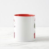 Niedlicher Whimsischer Weihnachtsbird Tasse (Zentrum)