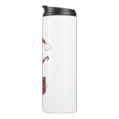 Niedlicher Whimsischer Weihnachtsbird Thermosbecher (Nach rechts gedreht)