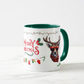 Niedlicher Whimsischer Weihnachtsmuschel - Cooler  Tasse (VorderseiteRechts)