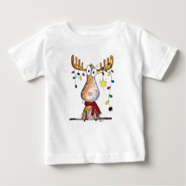 Niedlicher Whimsischer Weihnachtsschlamm Baby T-shirt