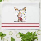 Niedlicher Whimsischer Weihnachtsschlamm Geschirrtuch (Gefaltet)