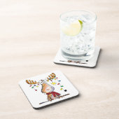 Niedlicher Whimsischer Weihnachtsschlamm Getränkeuntersetzer (Rechte Seite)