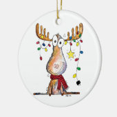 Niedlicher Whimsischer Weihnachtsschlamm Keramik Ornament (Links)