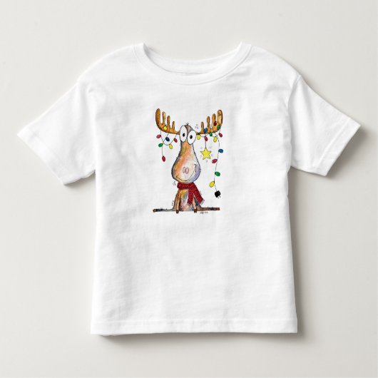 Niedlicher Whimsischer Weihnachtsschlamm Kleinkind T-shirt (Vorderseite)