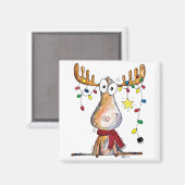 Niedlicher Whimsischer Weihnachtsschlamm Magnet (Vorderseite/Rückseite)