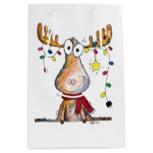 Niedlicher Whimsischer Weihnachtsschlamm Mittlere Geschenktüte (Vorderseite)