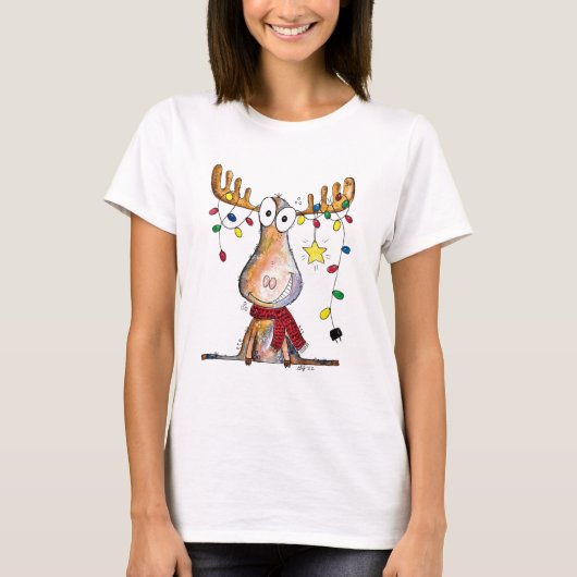 Niedlicher Whimsischer Weihnachtsschlamm T-Shirt (Vorderseite)