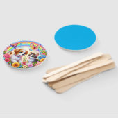 Niedlicher/whimsischer Welpe/Kätzchen Regenbogen Fächer (Non-assembled)