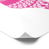 Niedlicher Whimsy Kinder rosa Prinzessin Elefant Poster (Ecke)