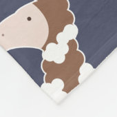Niedlicher White & Brown Gepunktet Llamas Individu Fleecedecke (Ecke)