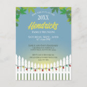 Niedlicher Wiedersehen-Picketzaun Postkarte (Vorderseite)