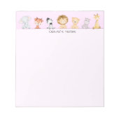 Niedlicher Wild Cups farbiger Farbverlauf Personal Notizblock (Vorderseite)