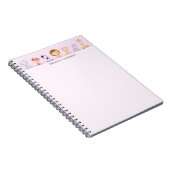 Niedlicher Wild Cups farbiger Farbverlauf Personal Notizblock (Rechte Seite)