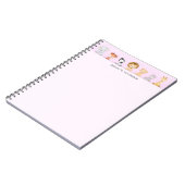 Niedlicher Wild Cups farbiger Farbverlauf Personal Notizblock (Linke Seite)