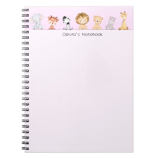 Niedlicher Wild Cups farbiger Farbverlauf Personal Notizblock (Vorderseite)