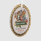 Niedlicher Wild One Dschungel Ornament (Vorderseite)