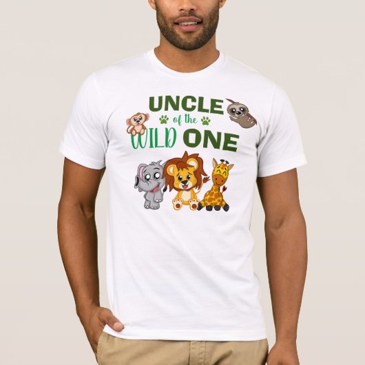 Niedlicher Wild One Jungle Safari Zoo Tierkreis T-Shirt (Vorderseite)