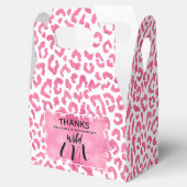 Niedlicher Wild One Pink Leopard Geschenkschachtel (Geöffnet)