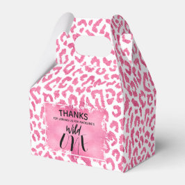 Niedlicher Wild One Pink Leopard Geschenkschachtel