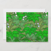 NIEDLICHER Wild Zebra Geburtstag Einladung (Rückseite)