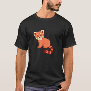 Niedlicher Wildbestand Tier Chinesischer Roter Pan T-Shirt