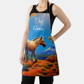 Niedlicher Wilder Esel mit Blick auf das Bergtal Schürze (InSitu)