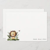 Niedlicher Wilder tropische Dschungel Mitteilungskarte (Vorne/Hinten)