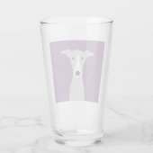 Niedlicher Windhund, italienischer Windhund oder Glas (Rückseite)