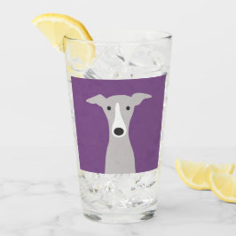 Niedlicher Windhund, italienischer Windhund oder Glas