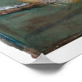 Niedlicher Winter Black Capped Chickadee Kunst, Di Poster (Ecke)