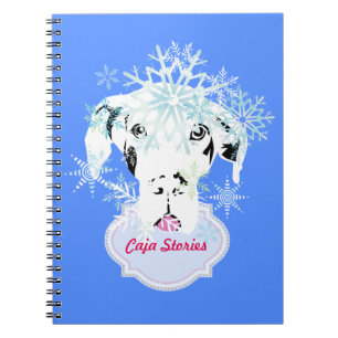Niedlicher Winter Great Dane Notizblock