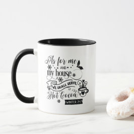 Niedlicher Winter-Kakao-Wetterbegriff Kunst Tasse
