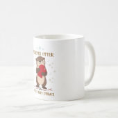 Niedlicher Winter Otter Kaffeetasse (VorderseiteRechts)