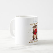 Niedlicher Winter Otter Kaffeetasse (Vorderseite Links)