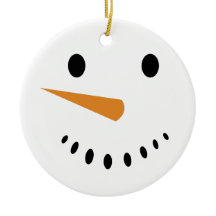 Niedlicher Winter Snowman Face Festivals Holiday