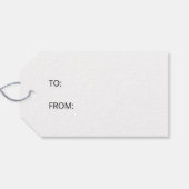 Niedlicher Winter Snowman Line Kunst-Illustration Geschenkanhänger (Rückseite Horizontal)