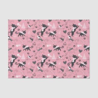 Niedlicher Winter Weihnachts-Katzenmuster Seidenpapier