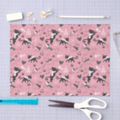 Niedlicher Winter Weihnachts-Katzenmuster Seidenpapier (Handwerk)