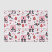 Niedlicher Winter Weihnachts-Katzenmuster Seidenpapier (Vorderseite)