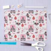 Niedlicher Winter Weihnachts-Katzenmuster Seidenpapier (Handwerk)