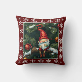 Niedlicher Winter Whimsischer Skandinavier Gnome Kissen