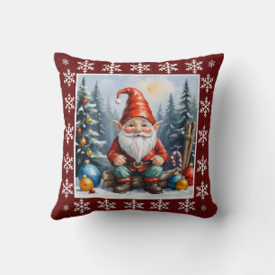 Niedlicher Winter Whimsischer Skandinavier Gnome Kissen