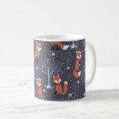 Niedlicher Winterfuchs Kaffeetasse (VorderseiteRechts)