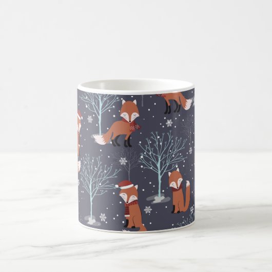 Niedlicher Winterfuchs Kaffeetasse (Mittel)